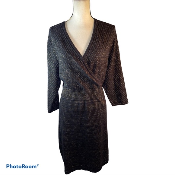 lane bryant black sweater dress